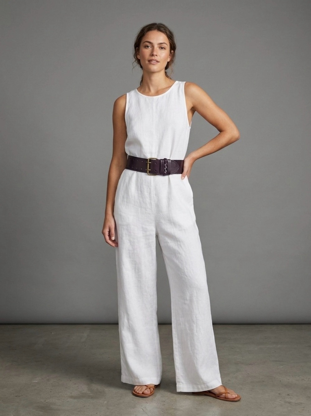 Linea Pelle wide waist belt | Size M